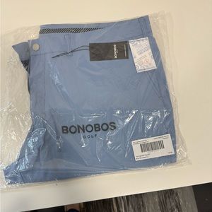 Bonobos Men Highland Golf Shorts - blue check-  size 46/30 NWT